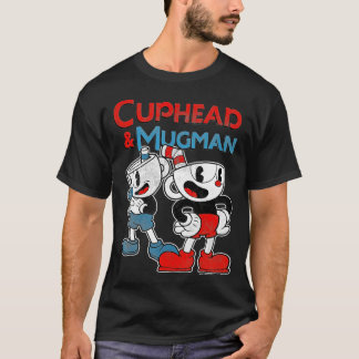 Cuphead Mugman Dynamic Duo girl retro T-Shirt