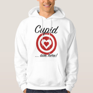 Cupid Aim Here Hoodie