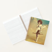 Cupid and Arrow Vintage Photo Notebook 