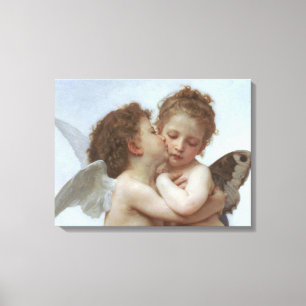Cupid and Psyche as Children Canvas Print