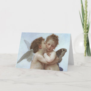Cupid and Psyche as children - William Bouguereau Card