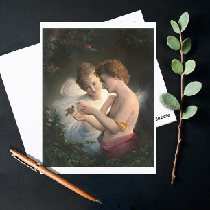 Cupid and Psyche, Louis Prang Postcard