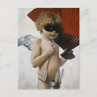 Cupid at the Masked Ball Postcard