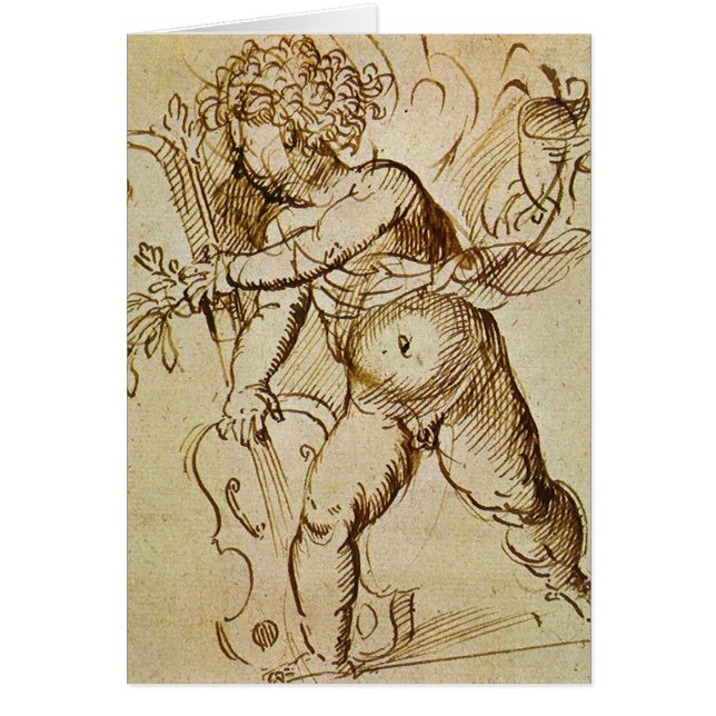 Cupid avec un violon par Domenico Campagnola (Devant)