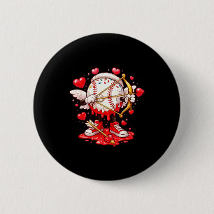 Cupid Baseball Drip Icecream Apparel Youth Boy Val 2 Inch Round Button