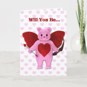 Cupid Bear Card