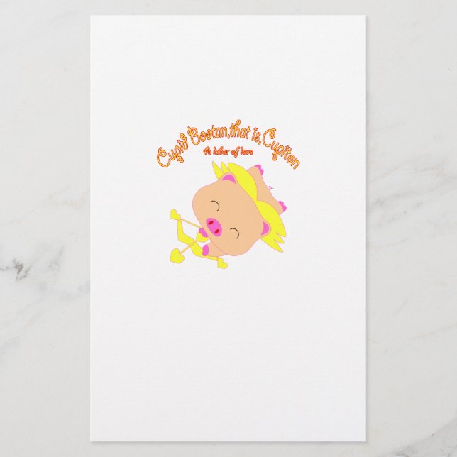 Cupid Bootan Stationery (Front)