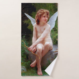 Cupid, Bouguereau Bath Towel