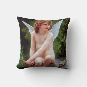 Cupid, Bouguereau Throw Pillow