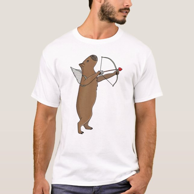 Cupid Capybara T-Shirt (Front)