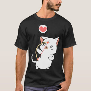 Cupid Cat  Matching Couple Valentines Day Kitten T-Shirt