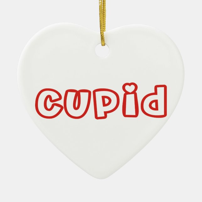 Cupid Ceramic Ornament (Front)