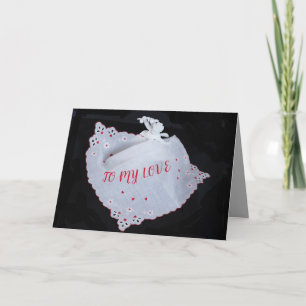 CUPID coeur mon amour sur la carte Saint Valentin