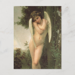 Cupid (Cupidon) Angel Portrait by Bouguereau Postcard
