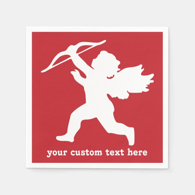 Cupid custom paper napkins (Front)