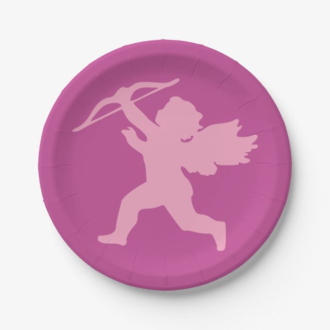 Cupid custom paper plates (Front)