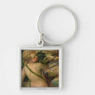Cupid, detail from Venus and Adonis, 1580 Keychain