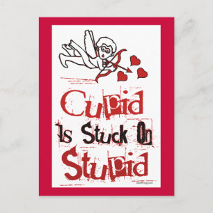 Cupid Est Coincé Sur Une Imbécile Carte Postale An