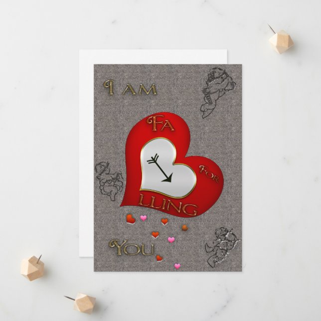 Cupid Falling Announcement (Front/Back In Situ)