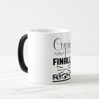 cupid finally got it right magic mug