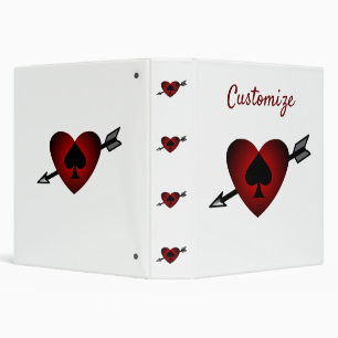 Cupid Heart Black Spade Thunder_Cove Binder