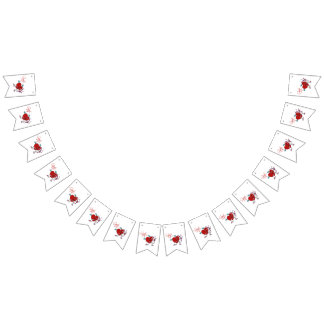CUPID HEART BUNTING FLAGS