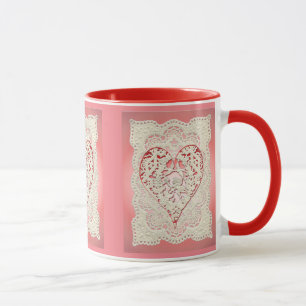 CUPID HEARTS & LACE 2 by SHARON SHARPE Mug
