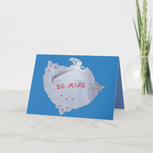 Cupid hearts Loving Valentine Card red & blue