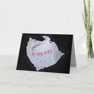 CUPID hearts my love on Valentine's Day card