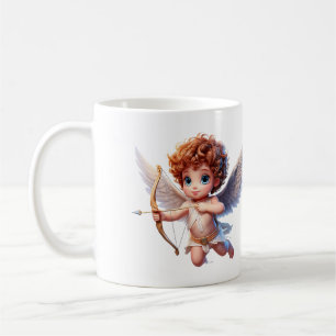 Cupid in flight coffee mug