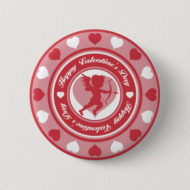Cupid in the Round 2 Inch Round Button (Front)