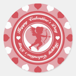 Cupid in the Round Classic Round Sticker