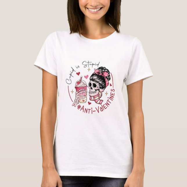 Cupid Is Stupid T-Shirt – Anti-Valentine’s Day Fun (Devant)