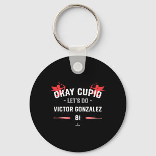 Cupid Let's Do Victor Gonzalez Funny Valentine Sel Keychain