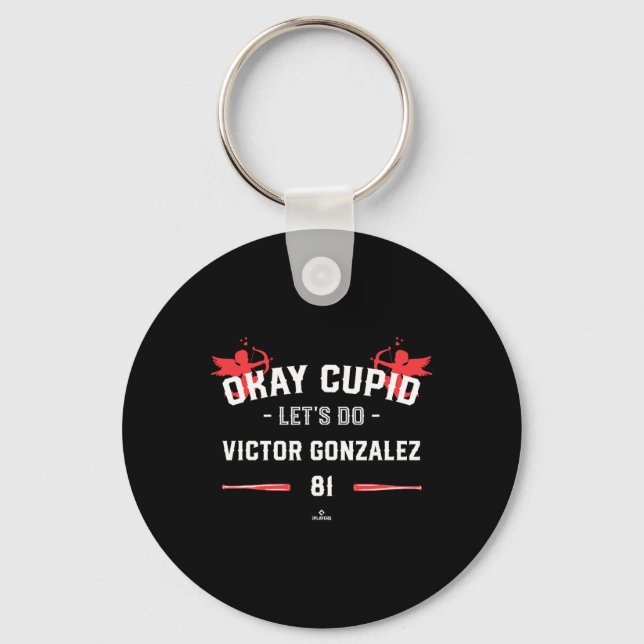Cupid Let's Do Victor Gonzalez Funny Valentine Sel Keychain (Front)