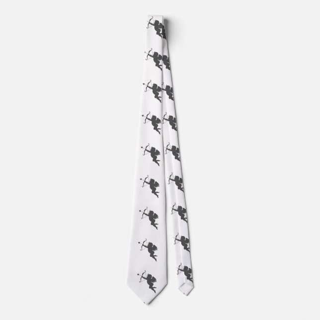 Cupid love silhouette tie (Front)