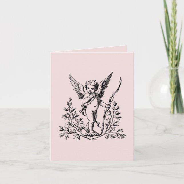 Cupid Note Card 4" x 5.6" (Front)