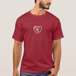 Cupid on Red Heart T-Shirt