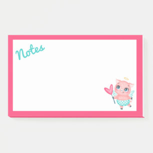 Cupid Pig Post-It Notes