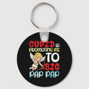 Cupid Promoting Me To Big Pap Pap Valentine Pregna Keychain