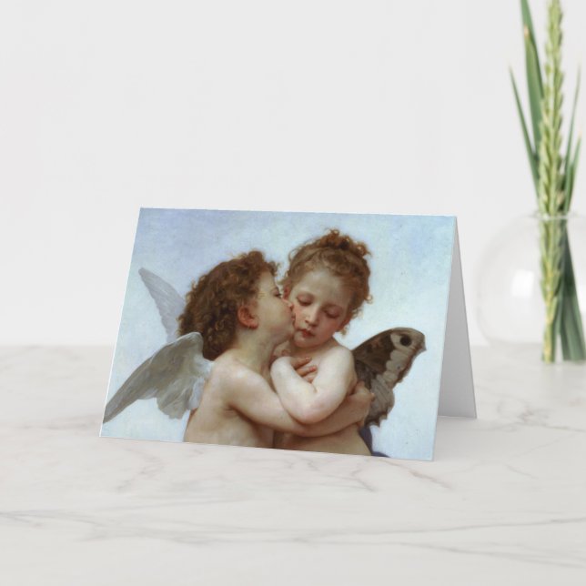 Cupid & Psyche as Children Valentine Holiday Card (Front)