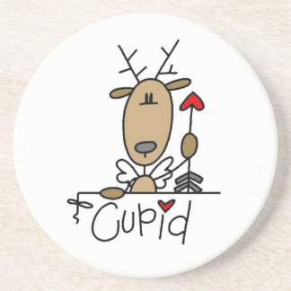 Cupid Reindeer Christmas Tshirts and Gifts Coaster