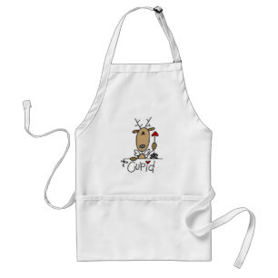 Cupid Reindeer Christmas Tshirts and Gifts Standard Apron