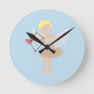 Cupid Round Clock