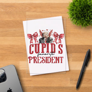 Cupid’s Favourite President Valentine Trump Acrylic Invitations