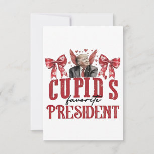 Cupid’s Favourite President Valentine Trump Thank You Card