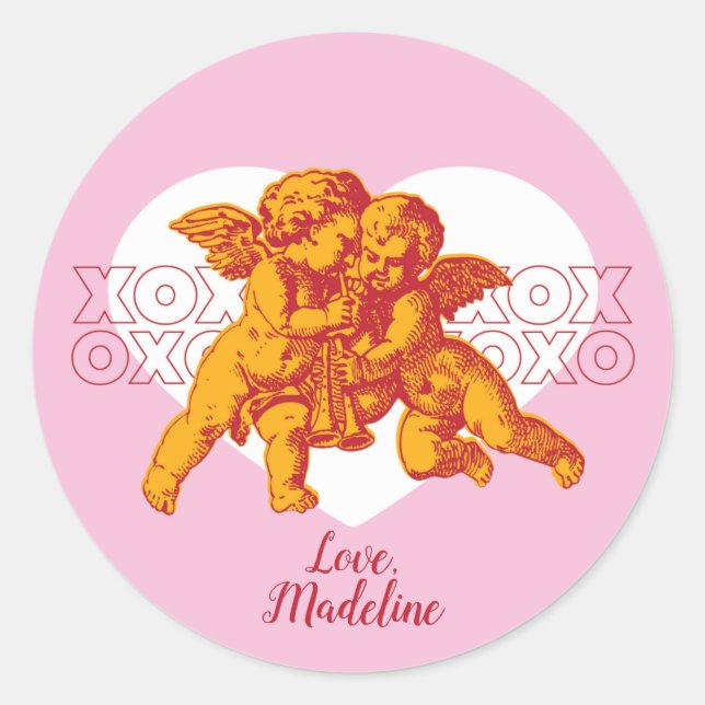 Cupid Stickers Valentine’s Day (Front)