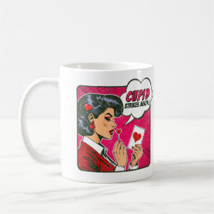 Cupid Strikes Again - Valentine's Day Coffee Mug