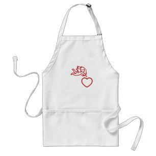 Cupid Strikes custom apron – choose style, colour