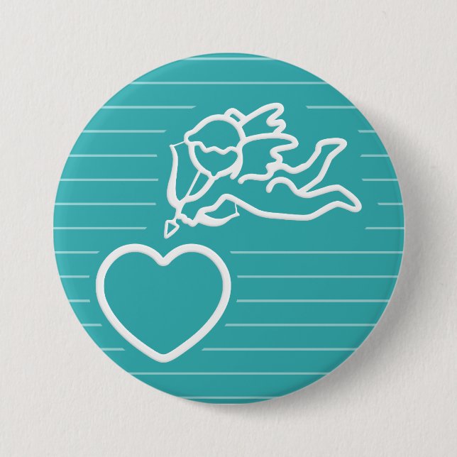 Cupid Strikes custom button (Front)